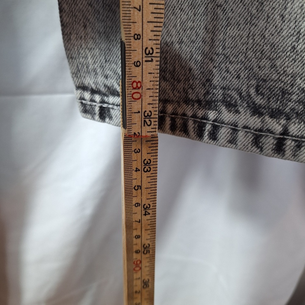 OLD NAVY 90s Baggy 100% Cotton Jean Men Sz 34x32 Grey Vintage Wash Relaxed Roomy - Picture 5 of 7